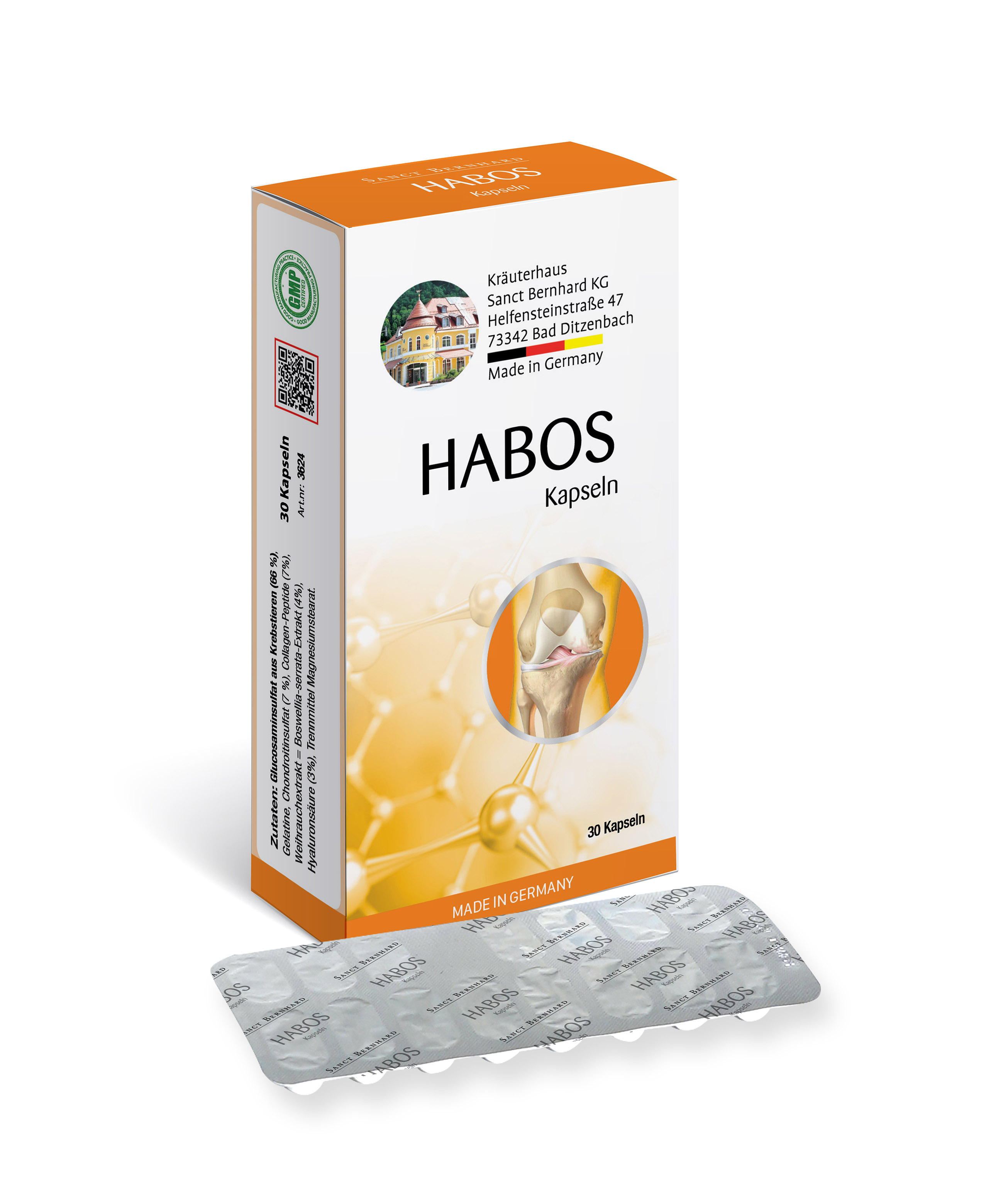 HABOS HỘP VỈ- TĂNG CƯỜNG SỨC MẠNH XƯƠNG KHỚP 30 viên